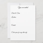 Schmetterlinge und Lilly Einladung (Rückseite)