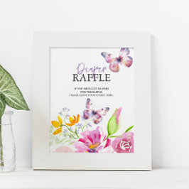 Schmetterlinge und Lullabies Windelwinddusche Poster