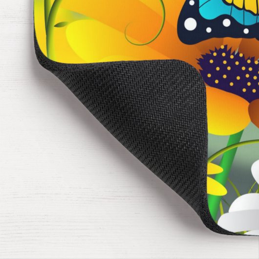 Schmetterlinge und Milchmäuse Mousepad (Ecke)