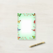 Schmetterlinge und Milchprodukte Post-it Klebezettel (Auf Schreibtisch)