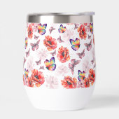 Schmetterlinge und Mohnblumen (Links)