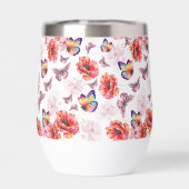 Schmetterlinge und Mohnblumen (Rückseite)