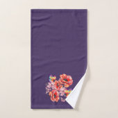 Schmetterlinge und Mohnblumen Badhandtuch Set (Handtuch)
