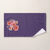 Schmetterlinge und Mohnblumen Badhandtuch Set (Handtuch)