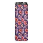 Schmetterlinge und Mohnblumen Thermosbecher (Rückseite)