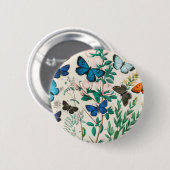 Schmetterlinge und Moths William Forsell Kirby 188 Button (Vorne & Hinten)