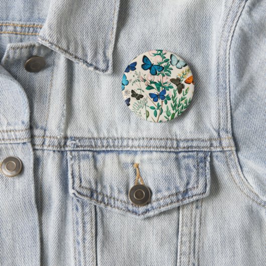 Schmetterlinge und Moths William Forsell Kirby 188 Button (Beispiel)