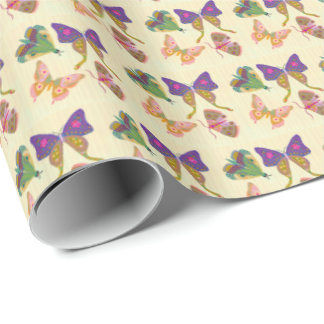 Schmetterlinge und Mottenumhüllungspapier Geschenkpapier
