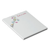 Schmetterlinge und Musik Notizblock (angewinkelt)