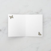 Schmetterlinge und Muster für Honeysuckle Dankeskarte (Innenseite)