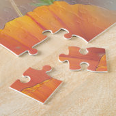 Schmetterlinge und Orange Mohn Botanisch Puzzle (Seite)