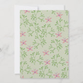 Schmetterlinge und Pflanze Einladung (Rückseite)