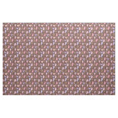 Schmetterlinge und Pilze auf Brown Stoff (Yard (91,4 cm))