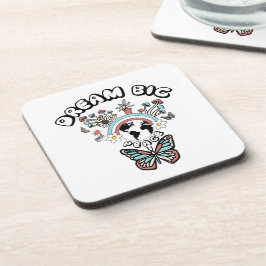 Schmetterlinge und Pilze Träumen Große positive In Getränkeuntersetzer