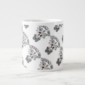 Schmetterlinge und Pilze Träumen Große positive In Jumbo-Tasse (Vorderseite)