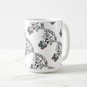 Schmetterlinge und Pilze Träumen Große positive In Kaffeetasse (VorderseiteRechts)