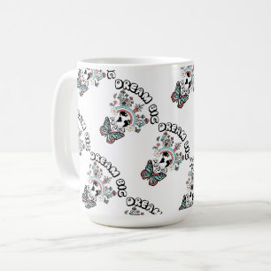 Schmetterlinge und Pilze Träumen Große positive In Kaffeetasse