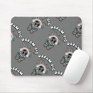 Schmetterlinge und Pilze Träumen Große positive In Mousepad