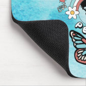 Schmetterlinge und Pilze Träumen Große positive In Mousepad (Ecke)
