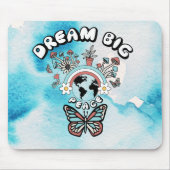 Schmetterlinge und Pilze Träumen Große positive In Mousepad (Vorne)