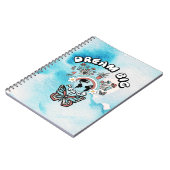 Schmetterlinge und Pilze Träumen Große positive In Notizblock (Linke Seite)