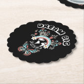 Schmetterlinge und Pilze Träumen Große positive In Untersetzer (angewinkelt)