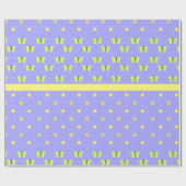Schmetterlinge und Polka Dots Umschlagpapier Geschenkpapier (Flach)