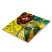 Schmetterlinge und Poppies und Pfauenhütte Keramik Fliese (Seite)