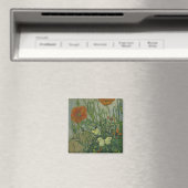 Schmetterlinge und Poppies von Vincent van Gogh Magnet (In Situ (Geschirrspüler))