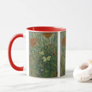 Schmetterlinge und Poppies von Vincent van Gogh Tasse