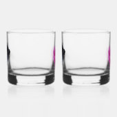 Schmetterlinge und Rose Brille Whiskyglas (Links)