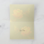 Schmetterlinge und Rose Danke Karte (Innenseite)