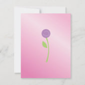 Schmetterlinge und Rose Einladung (Rückseite)