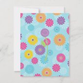 Schmetterlinge und Rose Einladung (Rückseite)