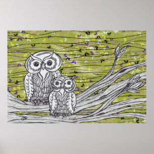 Schmetterlinge und Schmetterlinge drucken Poster