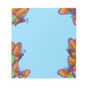 Schmetterlinge und Schmetterlinge Notizblock (Vorderseite)