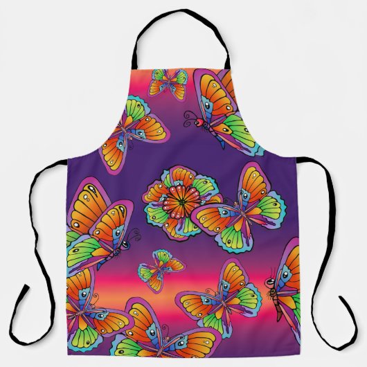 Schmetterlinge und Schmetterlinge Schürze (Vorderseite)