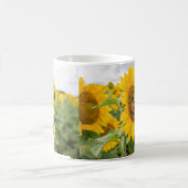 Schmetterlinge und Sonnenblumencocktail-Cup Kaffeetasse (Mittel)