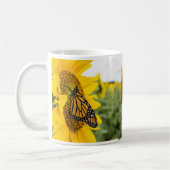 Schmetterlinge und Sonnenblumencocktail-Cup Kaffeetasse (Links)