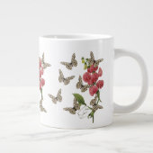 Schmetterlinge und süße Erbsen-Blume Jumbo-Tasse (Rechts)