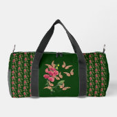 Schmetterlinge und süße Erbsen-Blume Personalisier Duffle Bag (Rückseite)