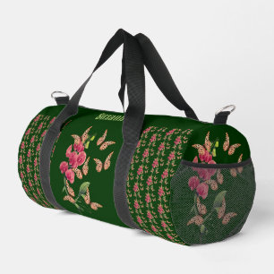 Schmetterlinge und süße Erbsen-Blume Personalisier Duffle Bag