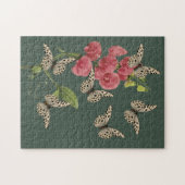 Schmetterlinge und süße Erbsen-Blume Puzzle (Horizontal)