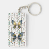 Schmetterlinge und Tränke Schlüsselanhänger (Rückseite)