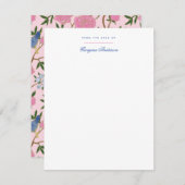 Schmetterlinge und Vögel Blumengeschichten Mitteilungskarte (Vorne/Hinten)