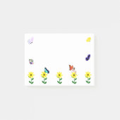 Schmetterlinge und weiche Post-it®-Notizen Post-it Klebezettel (Vorderseite)