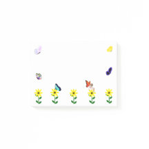 Schmetterlinge und weiche Post-it®-Notizen