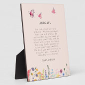 Schmetterlinge und Wildblumen Gebet für Kinder Fotoplatte (Seite)