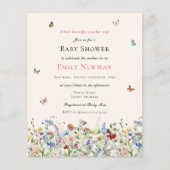 Schmetterlinge und Wildblumen Haushalt Kinderdusch (Vorderseite)