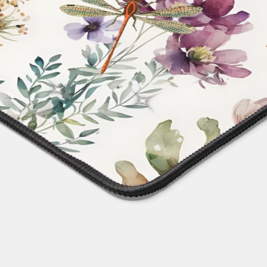 Schmetterlinge und Wildblumen Schreibtischunterlage (Ecke)